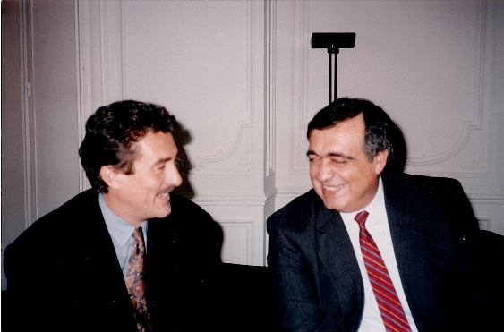 Avec Philippe Séguin à Grenoble en 1990